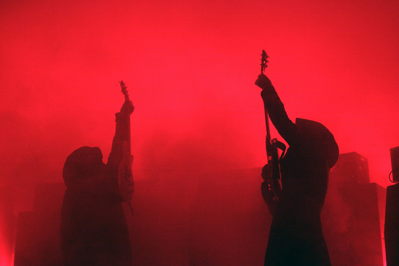 Sunn O))) preaching low end vibrations at Heimathafen Neukölln.