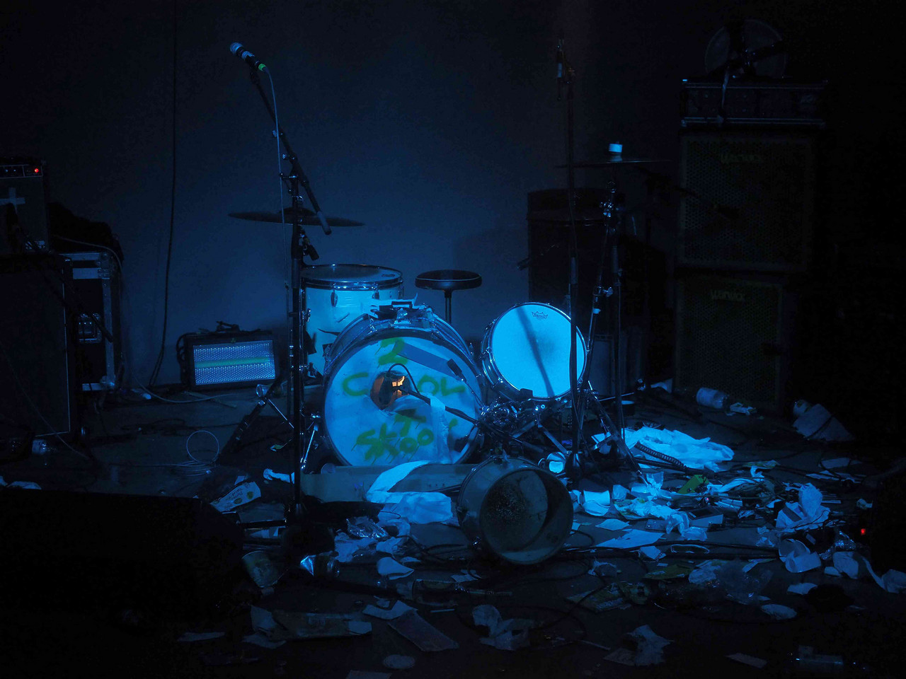 Aftermath of Cuntroaches' sonic onslaught, Club Ost, CTM 2018.