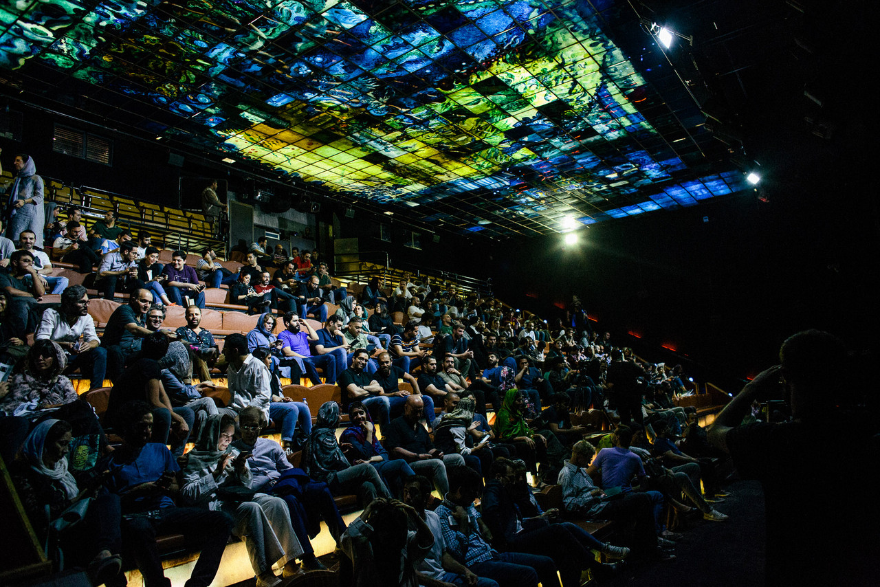 The Audience awaits the first shows of SET x CTM at the Azadi Concert Hall in Tehran.