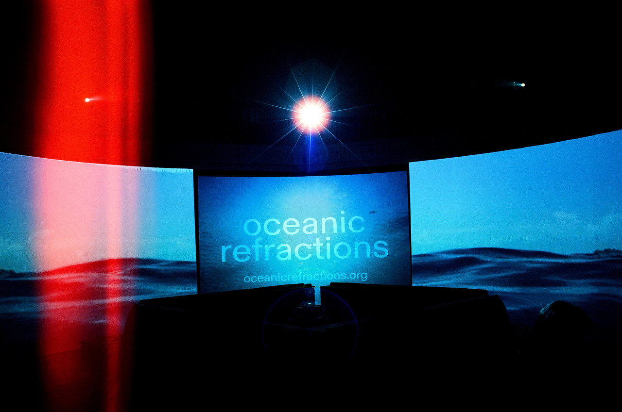 »Oceanic Refractions«, installation by Mere Nailatikau, AM Kanngieser, KMRU, Laisiasa Dave Lavaki, Tumeli Tuqota, silent green Kuppelhalle