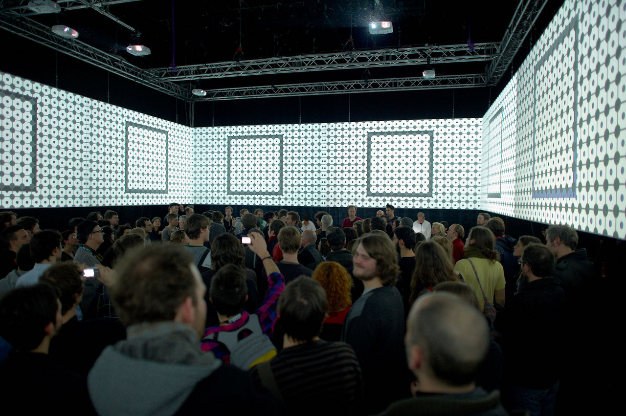 Raster-Noton's Signal presents a surround a/v piece within the RML CineChamber at HAU Hebbel am Ufer during CTM.
