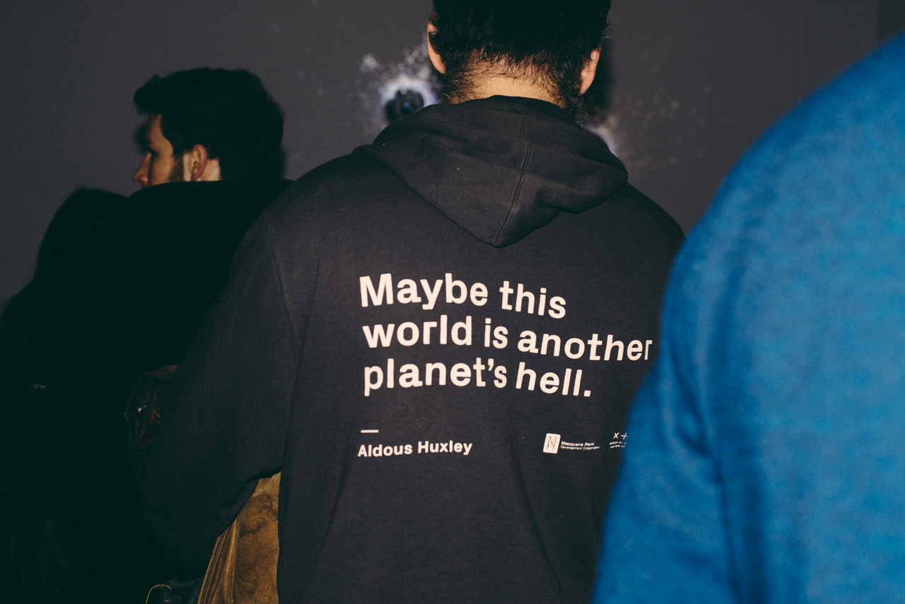 Visitors at the CTM 2016 exhibition, »Seismographic Sounds«, produced together with Norient at Kunstraum Kreuzberg/Bethanien.