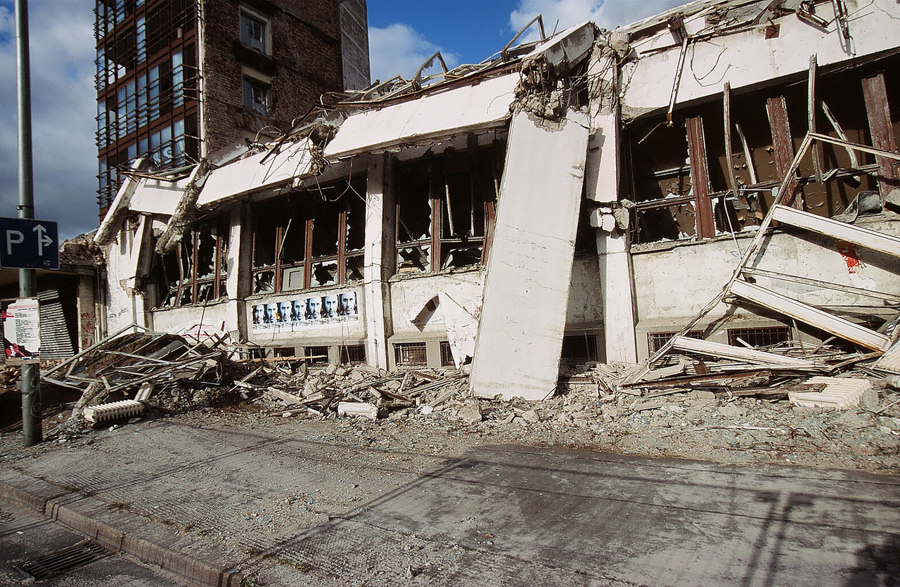 The freshly demolished first Maria am Ostbahnhof.