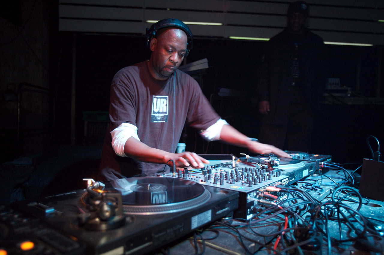 Underground Resistance's DJ Clandestine spinning at Maria am Ostbahnhof.